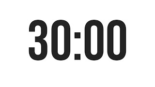 30 MINUTE TIMER  COUNTDOWN TIMER MINIMAL [upl. by Hairim49]