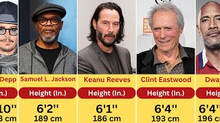 Heights of Hollywood Actors Shortest to tallest [upl. by Jeane177]