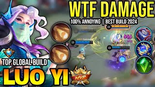 LUO YI BEST BUILD 2024  TOP GLOBAL LUO YI GAMEPLAY  MOBILE LEGENDS✓ [upl. by Trager]