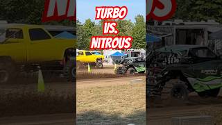 2024 HAYFIELD SHOOT OUT Turbo sxs vs nitrous powered square body Chevy northernmichigan racing [upl. by Patton533]