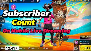 How To Add Live Subscriber Count On Mobile Live Stream  Live Subscribers Count कैसे लागए [upl. by Karlyn]