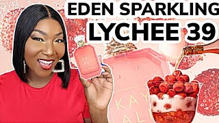 NEW KAYALI EDEN SPARKLING LYCHEE 39 COMPREHENSIVE REVIEW COMPARISONS AND LAYERING COMBINATIONS [upl. by Abita84]