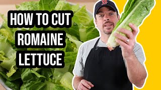 How to Cut Romaine Lettuce for Salads [upl. by Shumway]