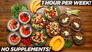 FAST HighProtein Vegan Meal Prep 1 Hour Per Week [upl. by Gaultiero]