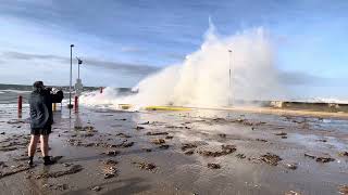 Giant waves at Stilbaai harbour 16 Sept 2023 [upl. by Nylegna]