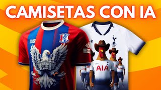 REDISEÑAMOS CON UNA IA CADA CAMISETA DE LA PREMIER LEAGUE [upl. by Francisco732]