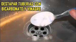 Desatascar tuberías con bicarbonato y vinagre 🪠🚽 [upl. by Sarkaria391]