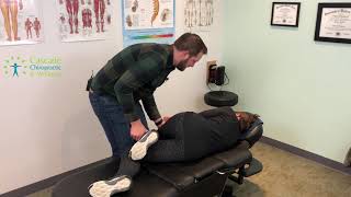 Satisfying chiropractic adjustment for car accident  Portland Chiropractor Dr Chris Cooper [upl. by Durwood]