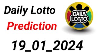 Daily Lotto SA Prediction 19012024 [upl. by Sahcnip]