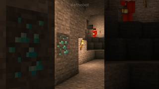 Daily Life Of Diamond Ore — Credit ethobot minecraft shorts ethobot [upl. by Ydnik]