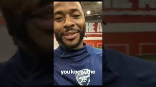 Raheem Sterling live in arsenal training ground  Welcome to Arsenal [upl. by Gus]