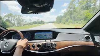 Selenite Gray Metallic 2017 Mercedes Benz S550 4Matic Twin Turbo V8 Driving 06092024 [upl. by Marmaduke]