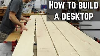 How to build and finish a desk top  DIY Table top [upl. by Solotsopa]