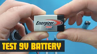 How To Test 9V Battery With Multimeter [upl. by Eenor]