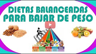 Dietas Balanceadas para Bajar de Peso [upl. by Aylward]