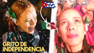 🇲🇽 MI PRIMER GRITO por LA INDEPENDENCIA en MÉXICO 🇨🇺 Orgullo mexicano 💚🤍❤️ [upl. by Nallaf764]