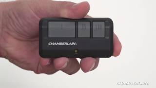 How to Program Chamberlains 950ESTD and 953ESTD Remote Controls to a Garage Door Opener [upl. by Elleinet]