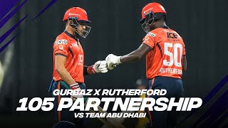 Rahmanullah Gurbaz X Sherfane Rutherford 105 Partnership  Day 12  Player Highlights [upl. by Ynhoj208]