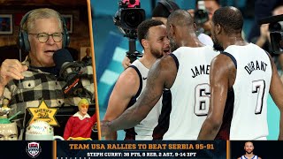 Dan Patrick Recaps Team USAs Comeback Win Against Serbia  8924 [upl. by Misti]