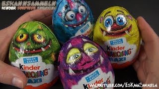 Kinder Überraschung  MAXI EI  Monsters University Disney Pixar Monsters Inc Kinder Surprise [upl. by Yliak]