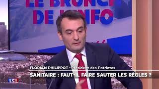 Énorme clash entre Florian Philippot et le Dr Jérôme Marty sur LCI [upl. by Ahsennek]