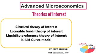 Theories of interest Advanced Microeconomics [upl. by Enileuqaj]