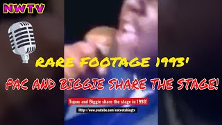 Tupac And Biggie On Stage 1993 Rare Footage 🎤🚨 [upl. by Aneeled]