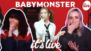 COUPLE REACTS TO BABYMONSTER  “SHEESH” Band LIVE Concert its Live [upl. by Atinna]