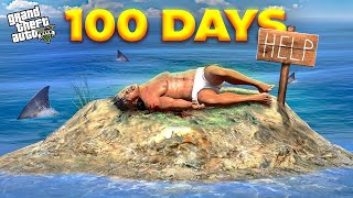 Franklin Surviving 100 Days On An Island in GTA 5 [upl. by Rivalee]