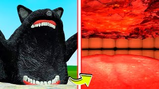 WHATS INSIDE The MUTANT CARTOON CAT EATER FROM SEA MONSTER Garrys Mod [upl. by Ardnassac152]