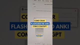 Flashcards rápidos e práticos com ChatGPT e Anki [upl. by Ellennahc]