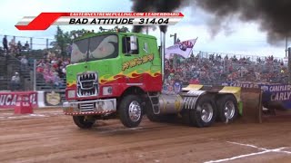 Ground Pounding Semi Truck Pulling Action [upl. by Grimbly]