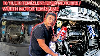 10 YILDIR TEMİZLENMEYEN MOTOR  WÜRTH MOTOR TEMİZLEYİCİ [upl. by Eulaliah934]