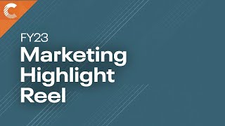 Cloudera Marketing FY23 Highlight Reel [upl. by Orlantha]