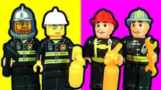 LEGO V Mega Bloks Fire Station Fight [upl. by Holna]