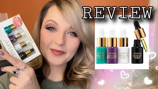 farsali REVIEW mini Set SKINTUNEBLUR UNICORN ESSENCE 24k GOLD Elixir amp VOLCANIC OIL 2020 [upl. by Kale502]