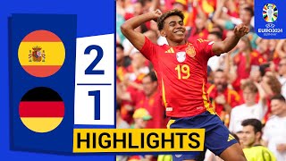 ⚫🔴 Spain vs Germany 21  All Goals amp Extended Highlights  UEFA EURO 2024 [upl. by Ydnak]