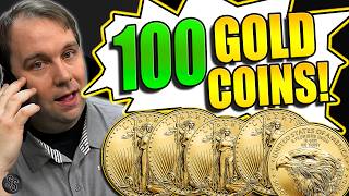 I Tried to SELL 100 GOLD COINS to Coin Shops Heres What They Said [upl. by Acirehs]