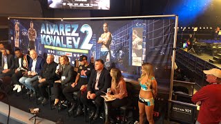 Kovalev vs Alvarez 2 press conference [upl. by Acnaiv143]