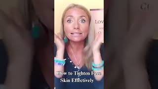 How to Tighten Face Skin Effectively tightenskin skintightening skintighteningtreatment [upl. by Maxa]