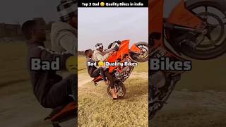 Top 3 Bad Quality Bikes in india 😱 bike [upl. by Hillary738]