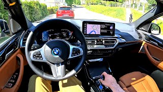 2023 BMW iX3 M Sport  POV Test Drive in town  Raw audio 🎧 [upl. by Nnave]