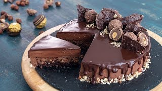 Ferrero Rocher Mousse Cake Nutella Mousse Cake [upl. by Gualtiero]