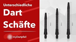 Dart Schäfte  Unterschiedliche Längen und Materialien  myDartpfeil [upl. by Aihsenrad38]