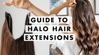 How to Wear Halo® Hair Extensions  Luxy Hair [upl. by Kassity]