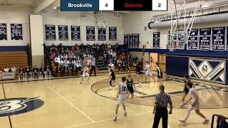 Brookville vs Dubois Boys Basketball [upl. by Oca]