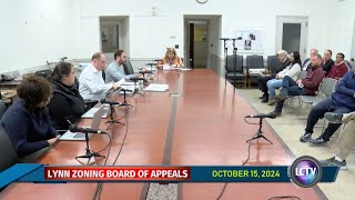 Lynn Zoning Board of Appeals Meeting  October 15 2024 [upl. by Wilkey]