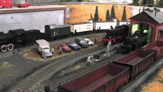 Marklin Cranes and Trains running on my layout [upl. by Medeah417]