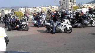 Rassemblement moto à Rouen [upl. by Kele]