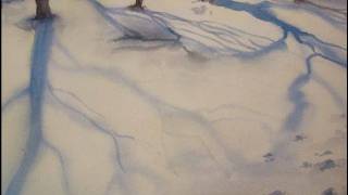 Acquerello Tutorial INVERNO 02  Ombre sulla Neve [upl. by Burkitt]